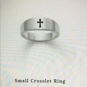 James Avery Silver Small Cross Ring size 6